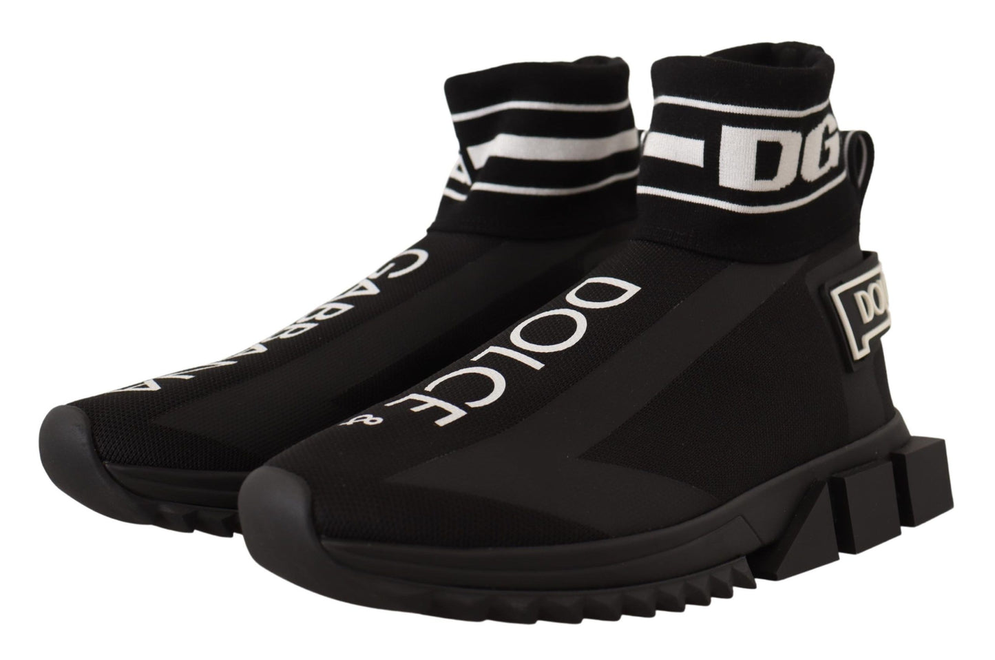 Elegant Black Silk-Blend Sneakers