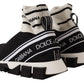 Chic Sock-Style Sneakers in Monochrome