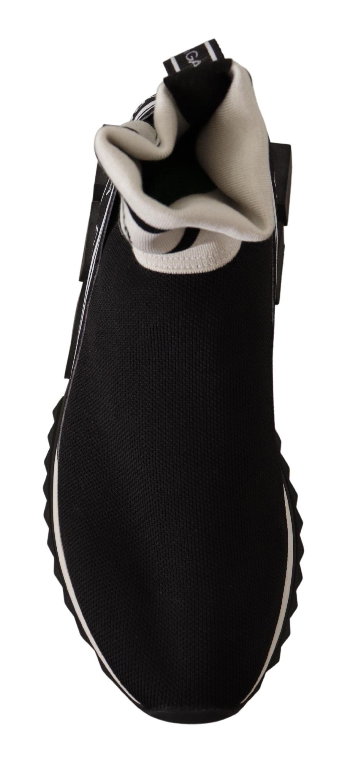 Chic Sock-Style Sneakers in Monochrome