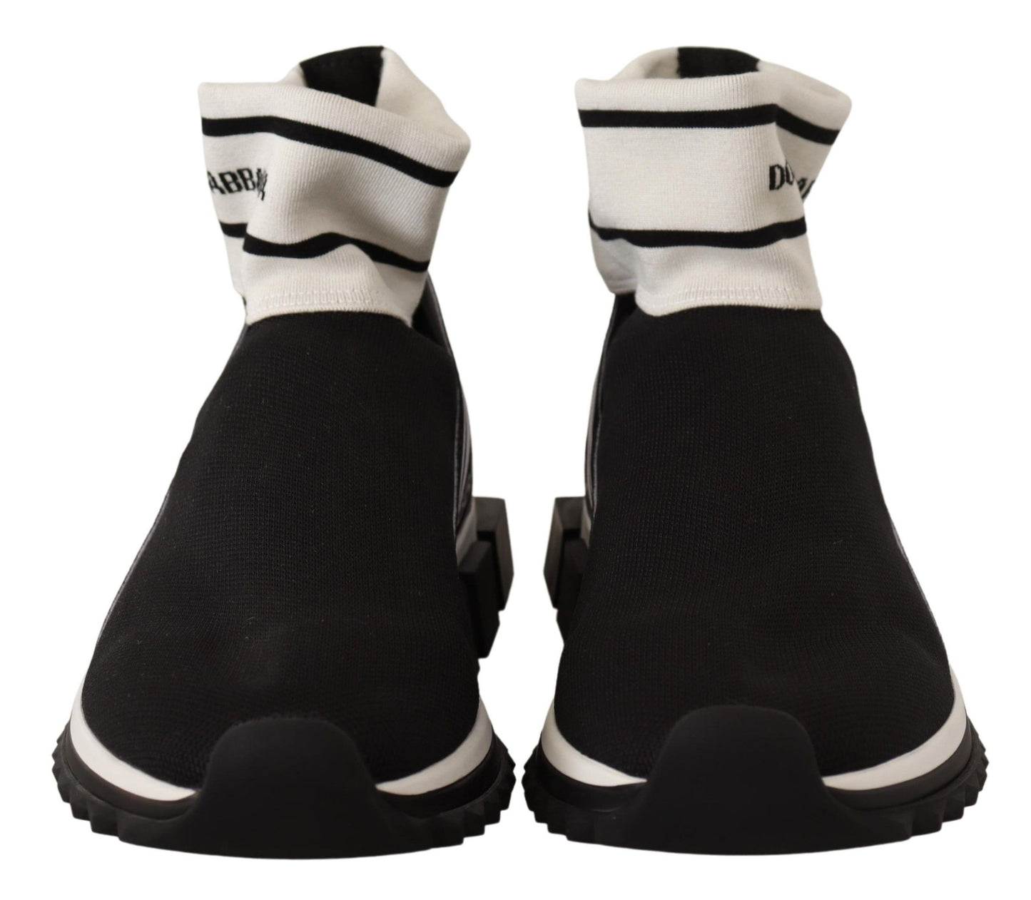 Chic Sock-Style Sneakers in Monochrome