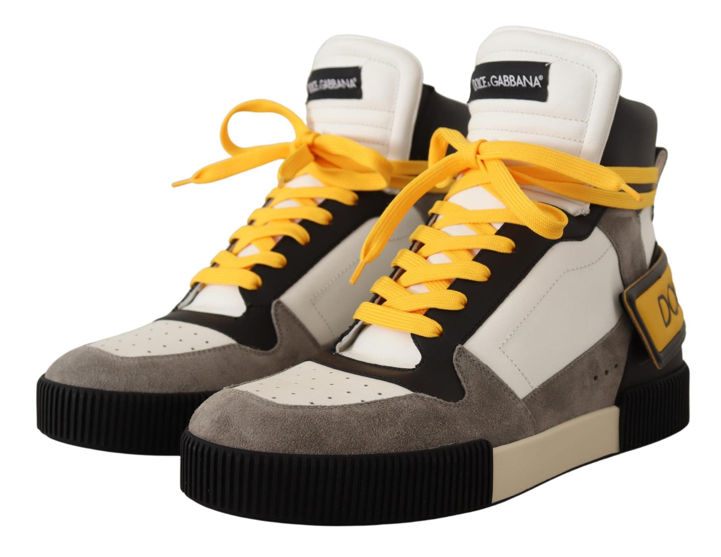 Multicolor High Top Leather Sneakers