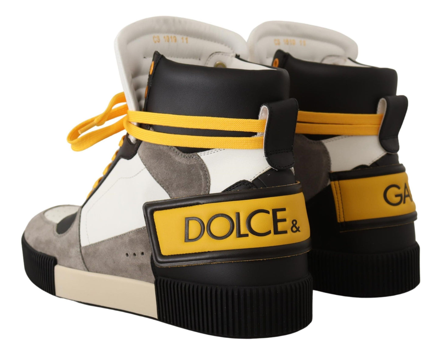 Multicolor High Top Leather Sneakers