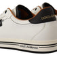 Elegant White Leather Men's Sneakers
