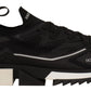 Elegant Black Casual Sport Sneakers