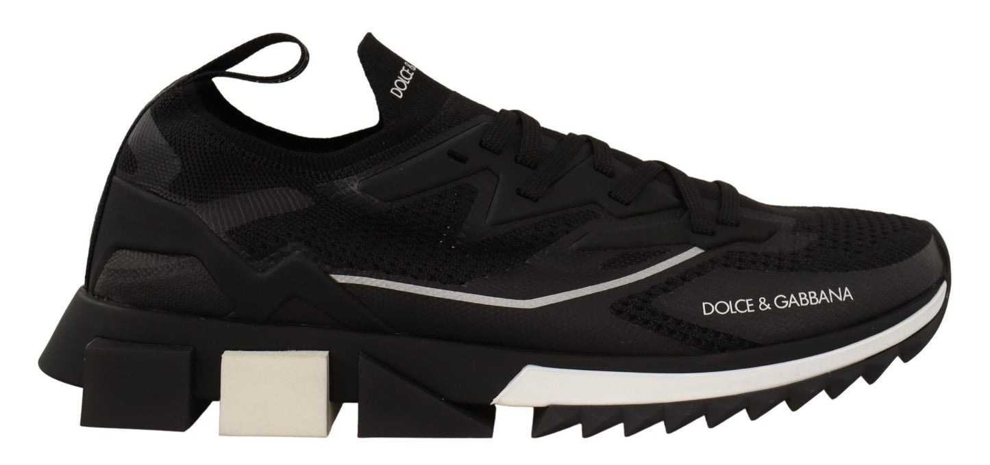 Elegant Black Casual Sport Sneakers