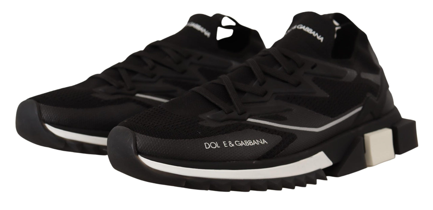 Elegant Black Casual Sport Sneakers