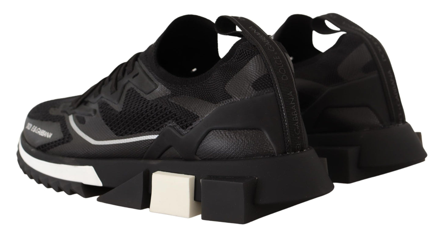 Elegant Black Casual Sport Sneakers