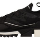 Elegant Black Casual Sport Sneakers