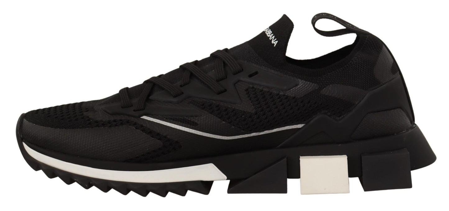 Elegant Black Casual Sport Sneakers