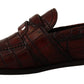 Exotic Croc Leather Bordeaux Loafers