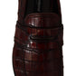 Exotic Croc Leather Bordeaux Loafers