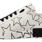 Elegant Star-Patterned Low-Top Sneakers