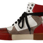 High-Top Leather Sneakers - Pristine White & Accents