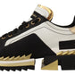 Super King Leather Sneakers - Gold, White & Black
