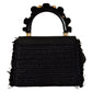Elegant Black Gold Detail Shoulder Bag