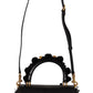 Elegant Black Gold Detail Shoulder Bag