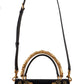 Elegant Black Brocade Hand Shoulder Bag