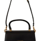 Elegant Black Leather Hand Shoulder Bag