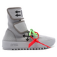 Gray Polyamide Men Sneaker