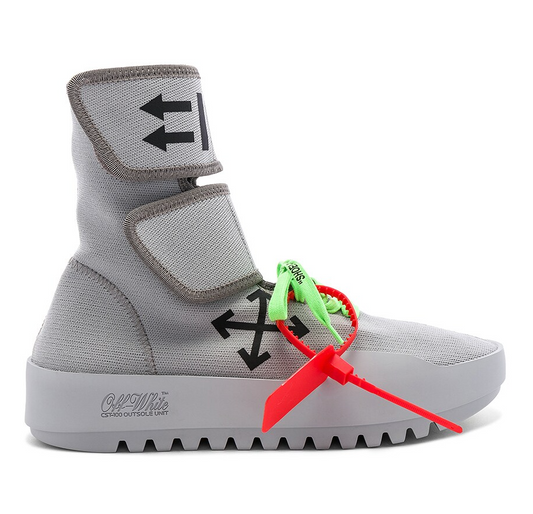 Gray Polyamide Men Sneaker