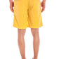 Yellow Cotton Men Pants