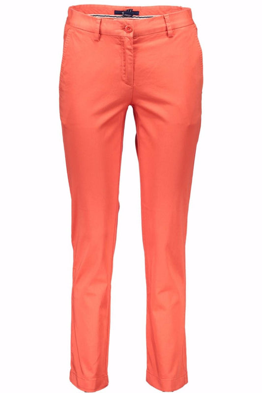 Red Cotton Women Pant