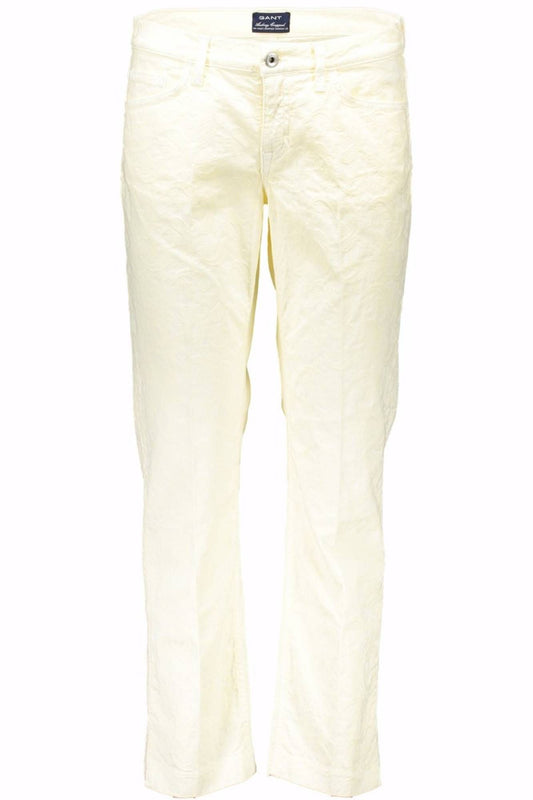 White Cotton Women Pant