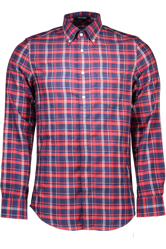 Blue Cotton Men Shirt