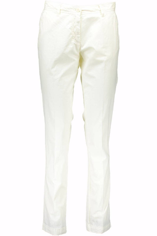 White Cotton Women Pant