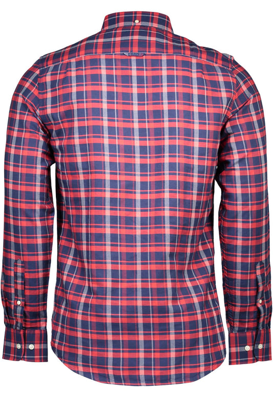 Blue Cotton Men Shirt