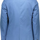 Blue Cotton Men Jacket