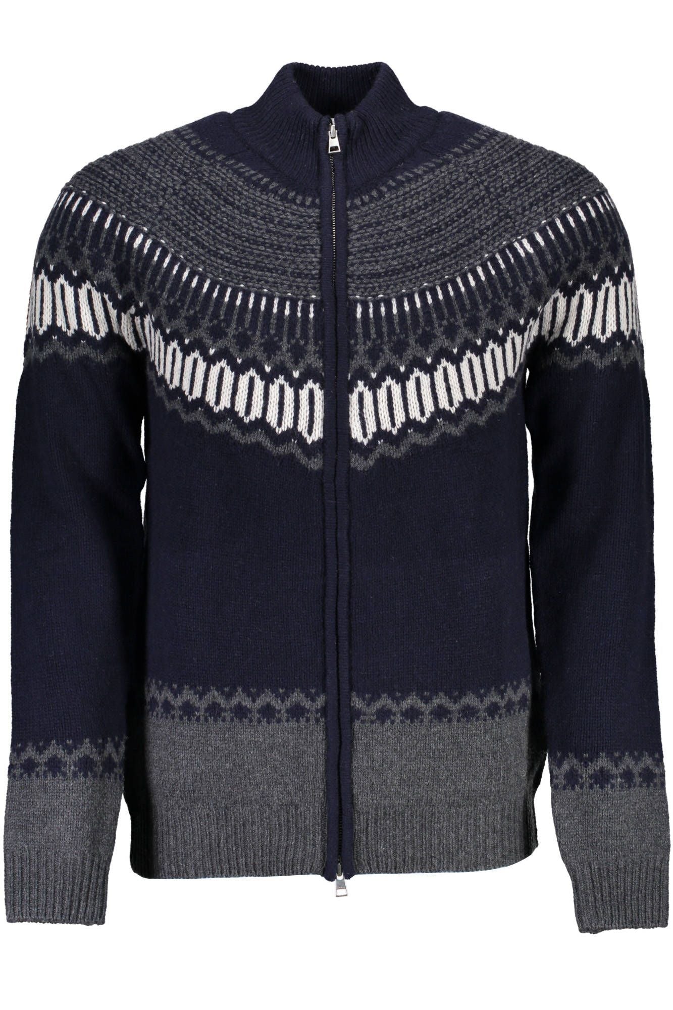 Blue Wool Men Sweater