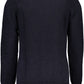 Blue Wool Men Sweater