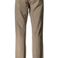 Brown Cotton Men Trouser