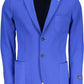 Light Blue Cotton Men Jacket