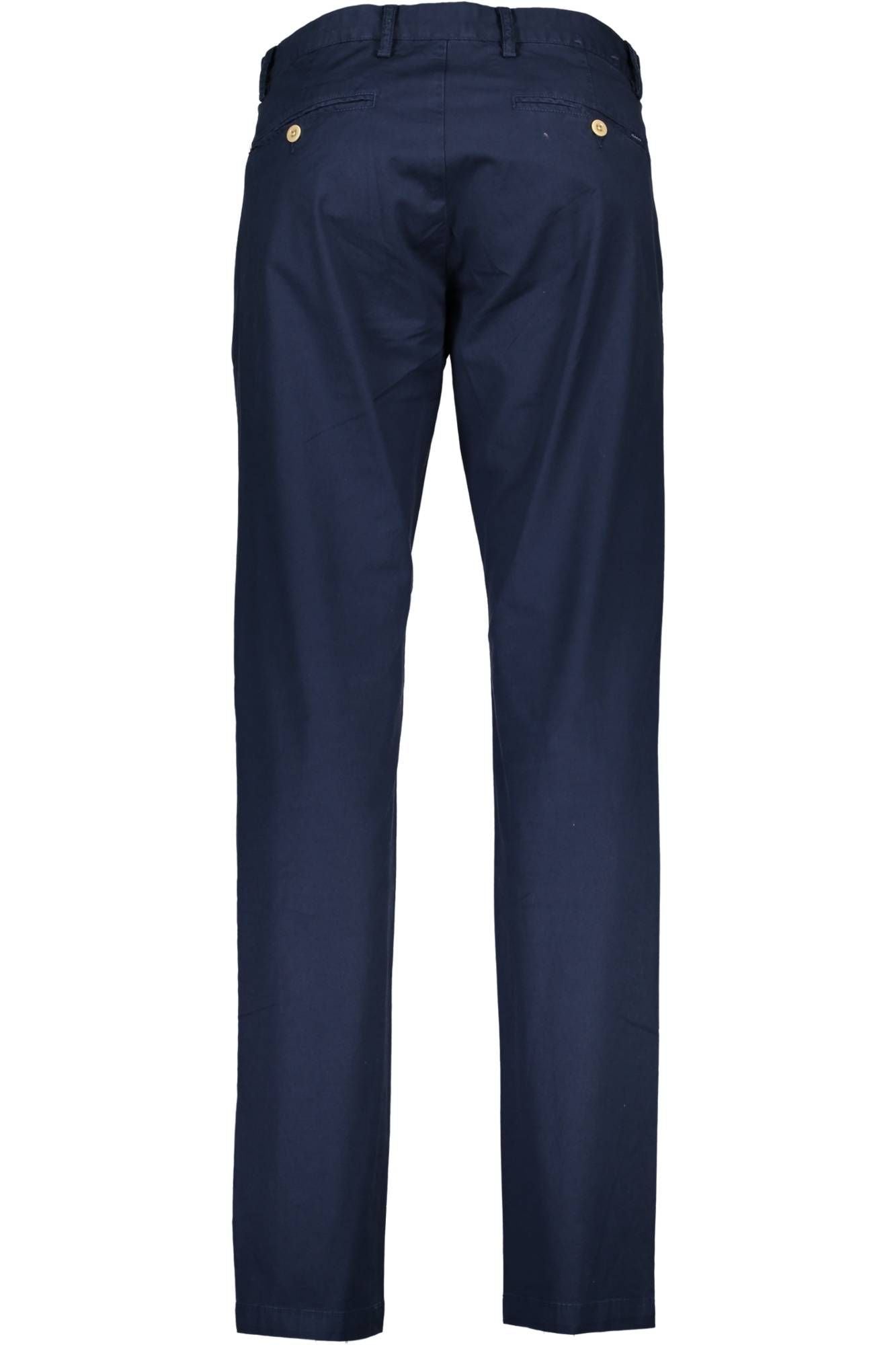 Blue Cotton Men Pants