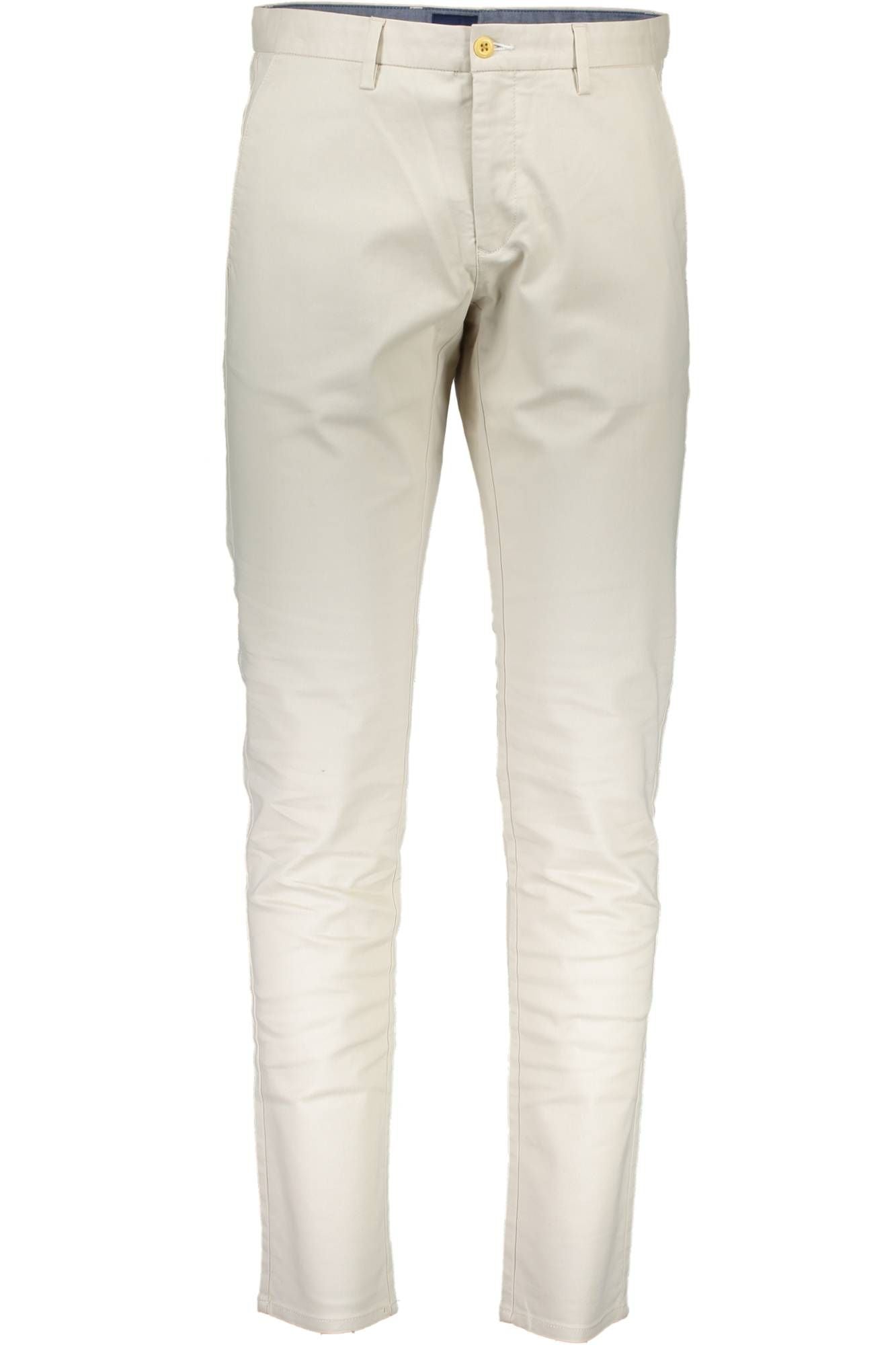 Beige Cotton Men Pant