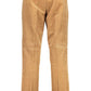 Brown Cotton Men Trouser