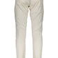 Beige Cotton Men Trouser