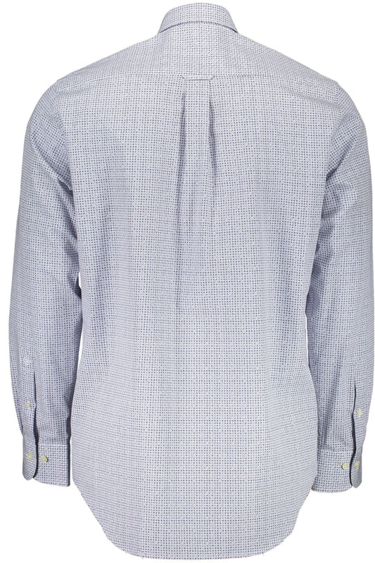 Blue Cotton Men Shirt