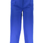 Blue Polyester Women Trouser