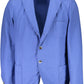 Blue Cotton Men Jacket