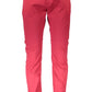 Red Cotton Men Trouser