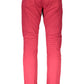 Red Cotton Men Trouser