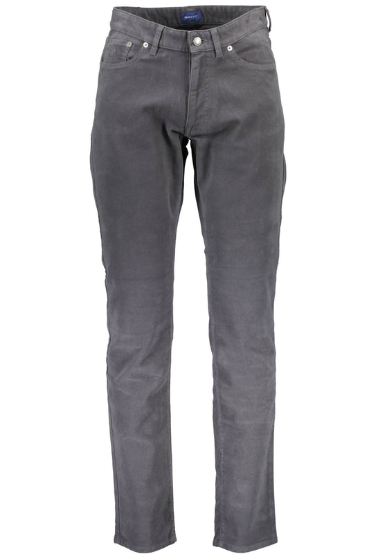 Gray Cotton Men Trouser