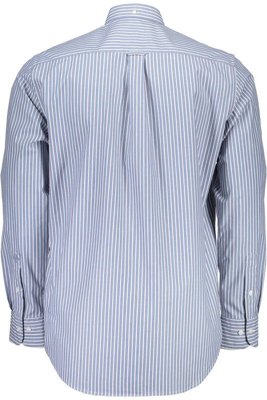 Blue Cotton Men Shirt