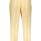 Beige Cotton Men Trouser