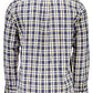 Blue Cotton Men Shirt