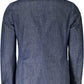 Blue Cotton Men Jacket