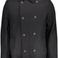 Black Polyester Men Jacket